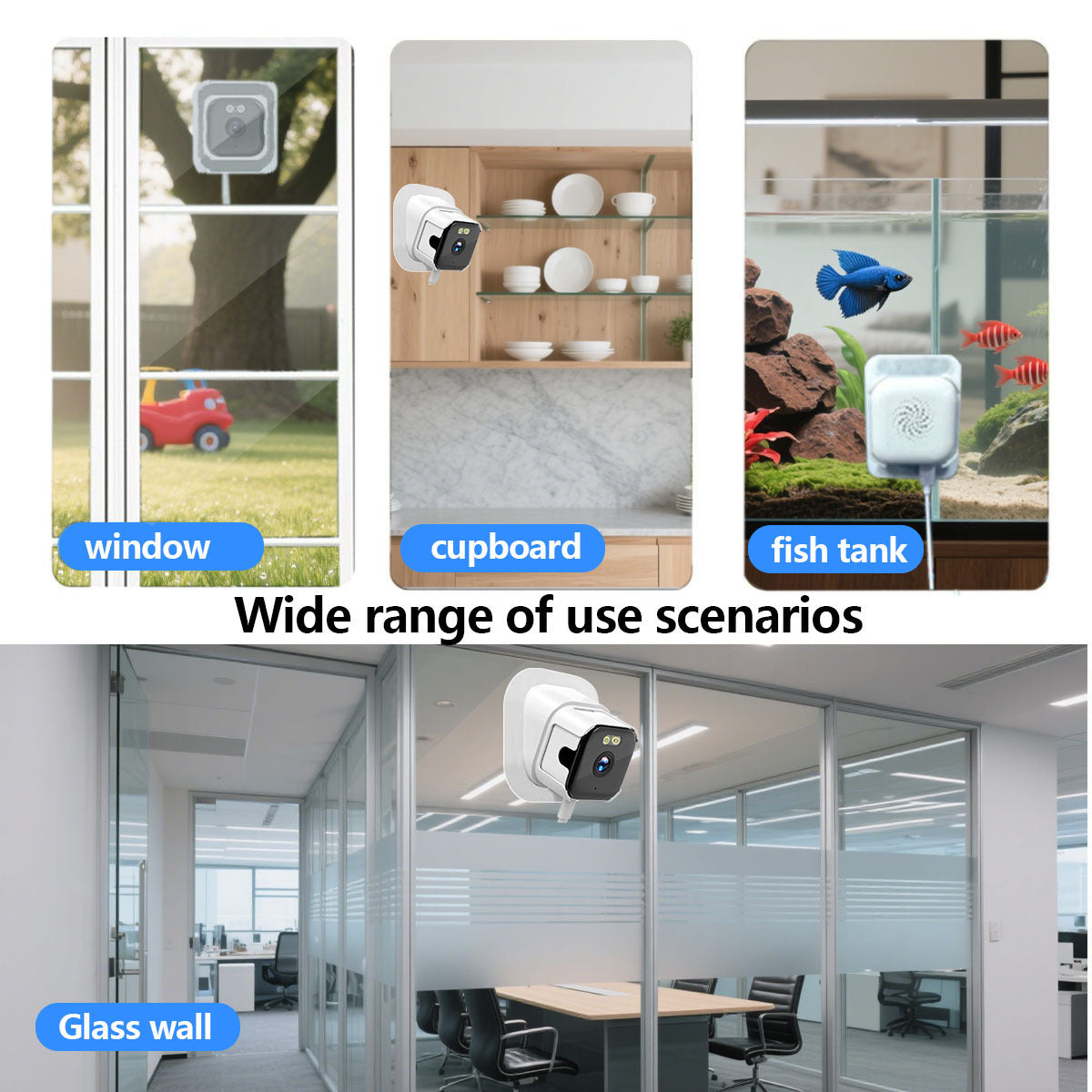 Smart Home WiFi High-Definition Window Camera, a Network Surveillance Wonder with 2K Ultra-Clear Picture Quality, Mobile Remote Control, and Infrared Night Vision